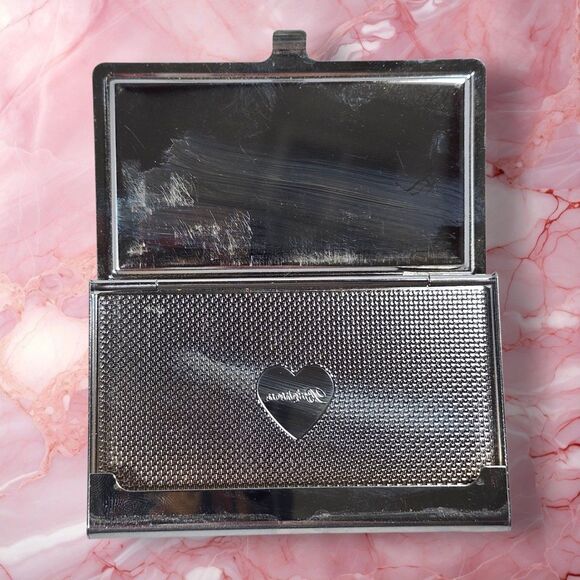 Vintage Brighton Red Alligator Embossed Leather Silver Stainless Steel Business - Picture 3 of 7